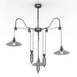 Luster Vintage Ceiling Lamp 3d model