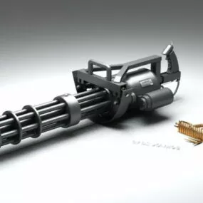 M134 Machine Gun 3d model