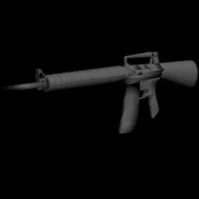 M16 Gun Weapon 3d model