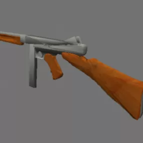 M1a1 Thompson Vintage Gun 3d model