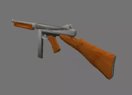 M1a1 Thompson Vintage Gun 3d model M1a1 Thompson Vintage Gun 3d model