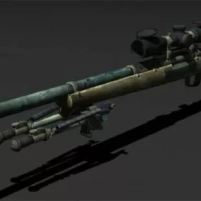 M24 Army Attack Gun 3d model