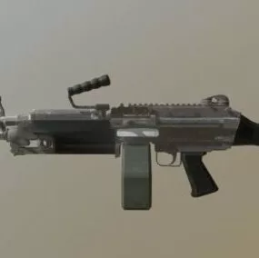 Army M249 Gun 3d model