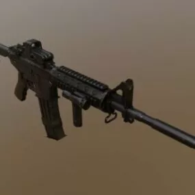 M4 Battle Gun Weapon 3d model