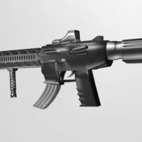 M4 Assault Rifle Weapon 3d model