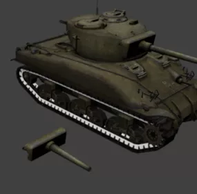 Ww2 M4 Medium Tank 3d model