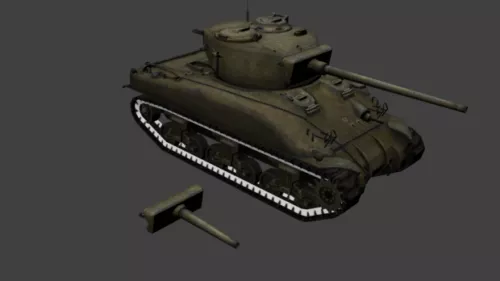 Russian T38 Amphibious Light Tank 3d model