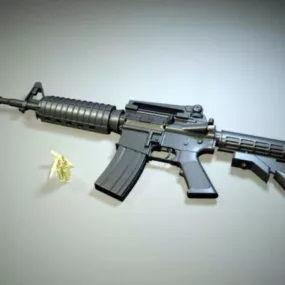 Gun M4a1 Carbine Assault Rifle 3d model