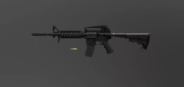 Rifle Gun Without Material 3d model