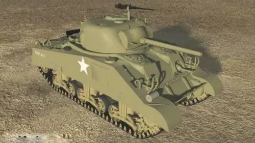 Weapon Chinese Tank Camouflage 3d model