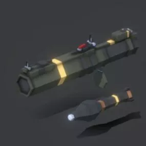 M72 Rocket Launcher Weapon 3d model