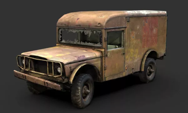 M725 Army Ambulance Car 3d model M725 Army Ambulance Car 3d model