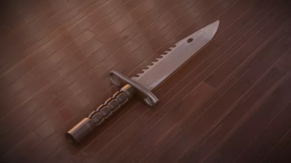 Game Combat Knife 3d model