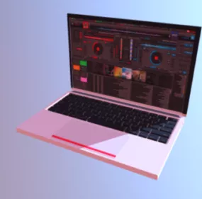 Mac Osx Laptop 3d model