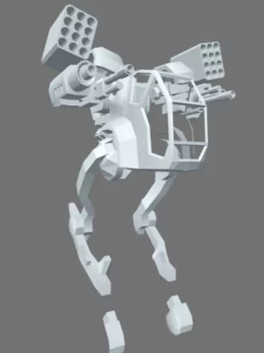 Sphere Bot Scifi Robot 3d model