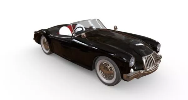 Mga Roadster Mg Car 3d model Mga Roadster Mg Car 3d model