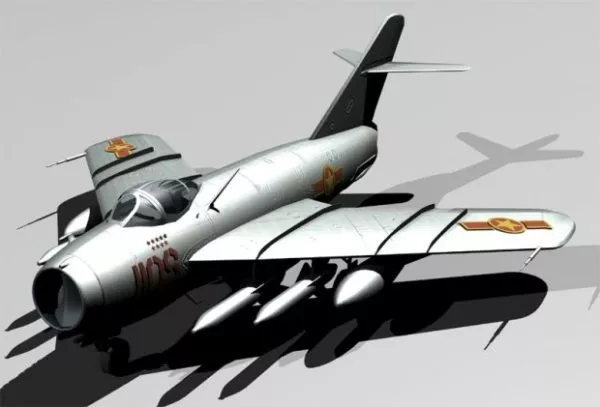 Mig15 Russia Aircraft 3d model Mig15 Russia Aircraft 3d model