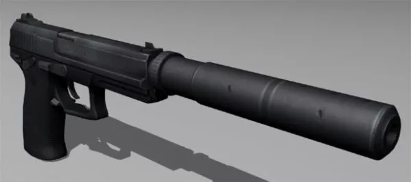 Mk23 Gun 3d model Mk23 Gun 3d model