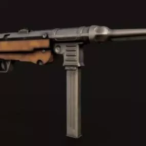 Mp40 Machine Gun 3d model