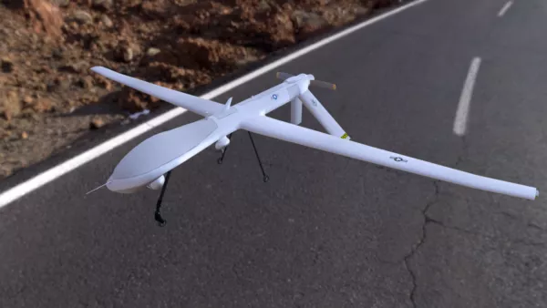 Mq-1 Predator Uav Weapon 3d model Mq-1 Predator Uav Weapon 3d model