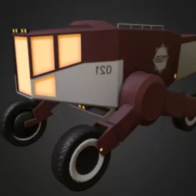 Msb Vintage Jeep Car 3d model