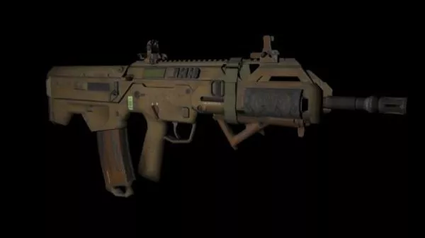 Army Msbs Assault Rifle Gun 3d model Army Msbs Assault Rifle Gun 3d model