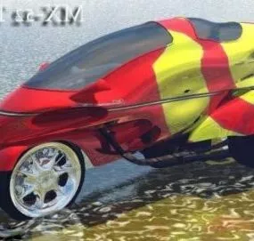 Mx-52 Car Tricycle 3d model