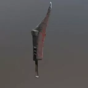 Lowpoly Machete Weapon 3d model