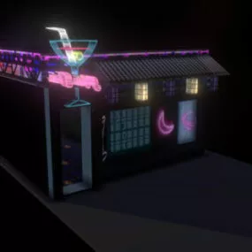 Game Shop Building Mai Tai 3d model