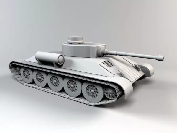 M61a5 Battle Tank 3d model
