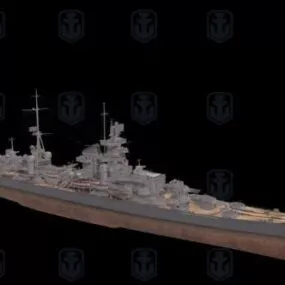 Mainz Battle Cruiser 3d model