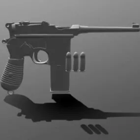 Weapon Mauser M712 Gun 3d model