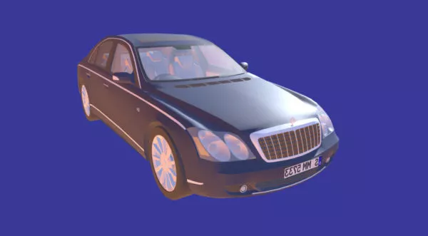 Maybach 57s Car 3d model Maybach 57s Car 3d model