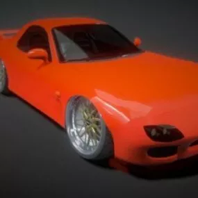 Mazda Rx7 Sedan Car 3d model