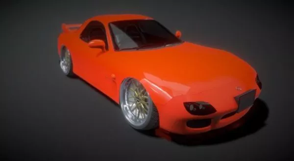 Mazda Rx7 Sedan Car 3d model Mazda Rx7 Sedan Car 3d model