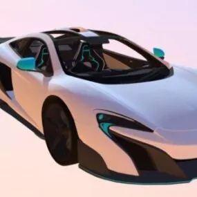 Mc Laren White Car 3d model