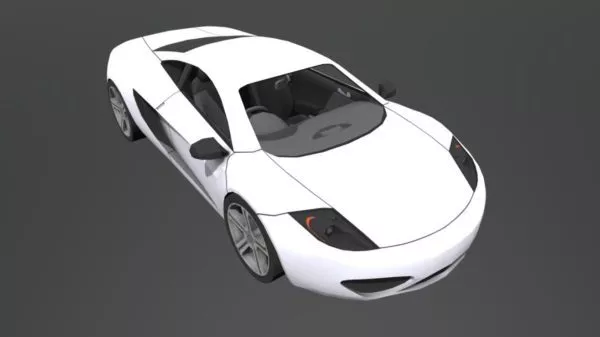 Car Mclaren Mp4 3d model Car Mclaren Mp4 3d model