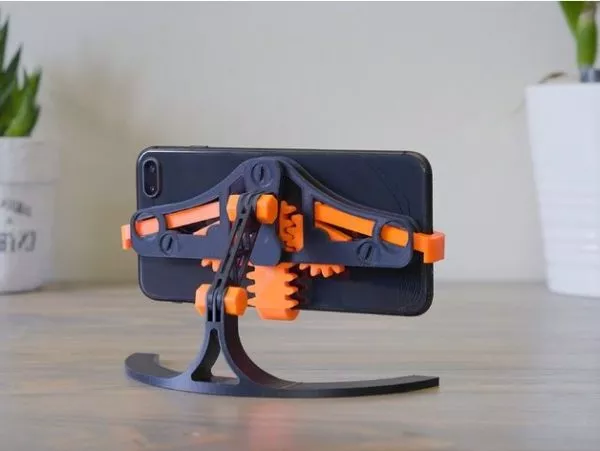 Mechanical Phone Stand Printable 3d model Mechanical Phone Stand Printable 3d model