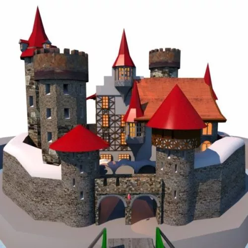 Highland Palace Castle 3d model
