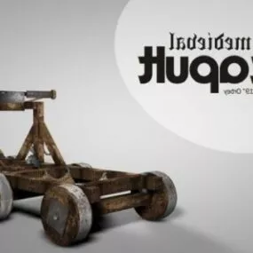Medieval Catapult Weapon 3d model