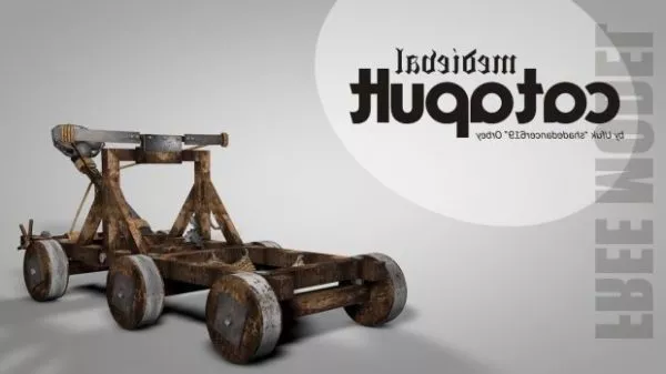 Medieval Catapult Weapon 3d model Medieval Catapult Weapon 3d model