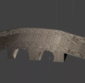 Ancient Medieval Bridge 3d model