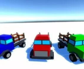 Medium Trucks Vehicle 3d model