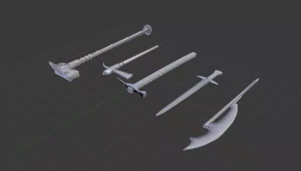 Medieval Weapons Pack 3d model Medieval Weapons Pack 3d model
