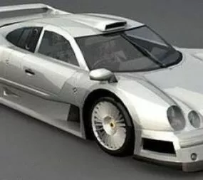 Mercedes Clk Gtr Sport Car 3d model
