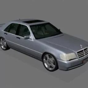 Vintage Mercedes Sel 600 Car 3d model