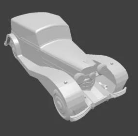 Mercedes Benz Car Low Poly 3d model