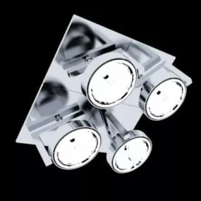Studio Room Metal Spotlights 3d model