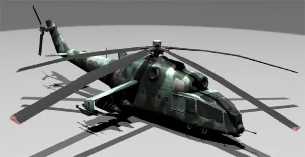 Ultralight Helicopter 3d model
