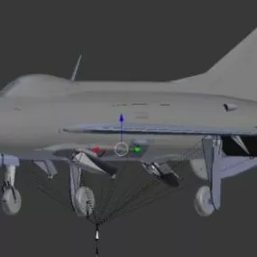 Mig 21c Aircraft Rig 3d model